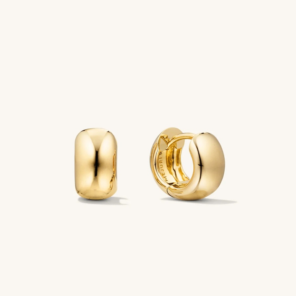 Mejuri Chunky Huggie Hoops